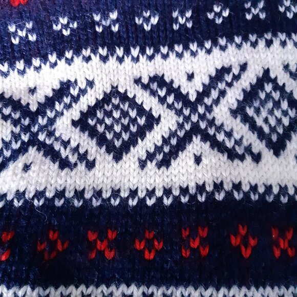 Marius Sports Handmade Norwegian Fair Isle Vintage Wool Pullover - Picture 15 of 15